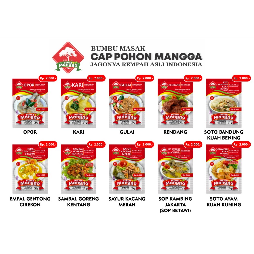 

Bumbu Mix All Cap Pohon Mangga (20pcs)