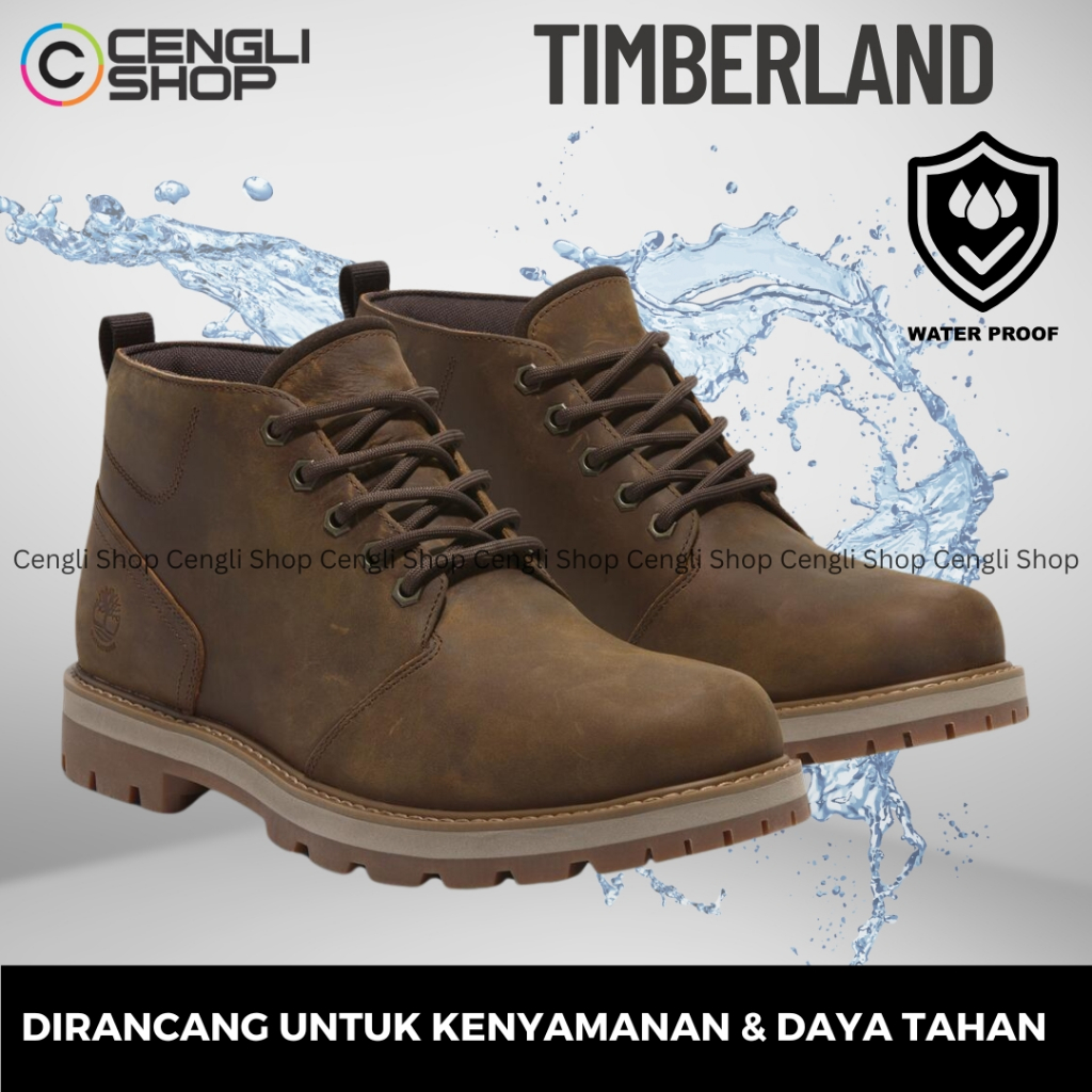 TIMBERLAND SEPATU BOOT PRIA LOW BOOTS PENDEK ORIGINAL KULIT ASLI ORI BRANDED TM14