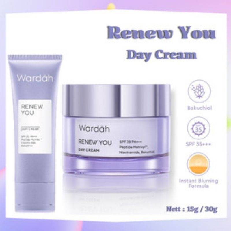 Wardah Renew You Day Cream & Night Cream, Wardah Renew You Cleanser