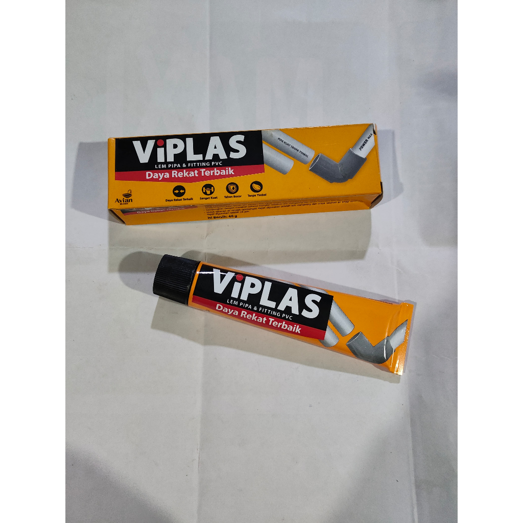 Lem PVC Pipa Viplas Avian Hidroponik Talang Odol Tube Kaleng Botol