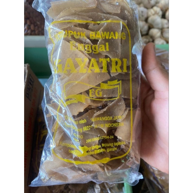 

Kerupuk mentah bawang kerupuk ketela