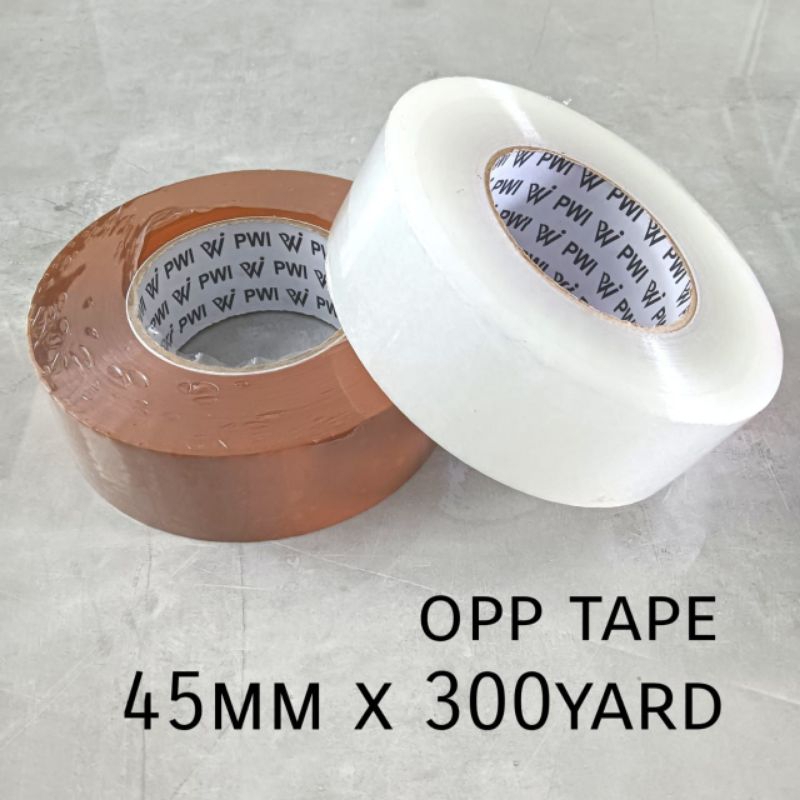 

lakban pwi tebal 45mm x 300 yard bening dan coklat