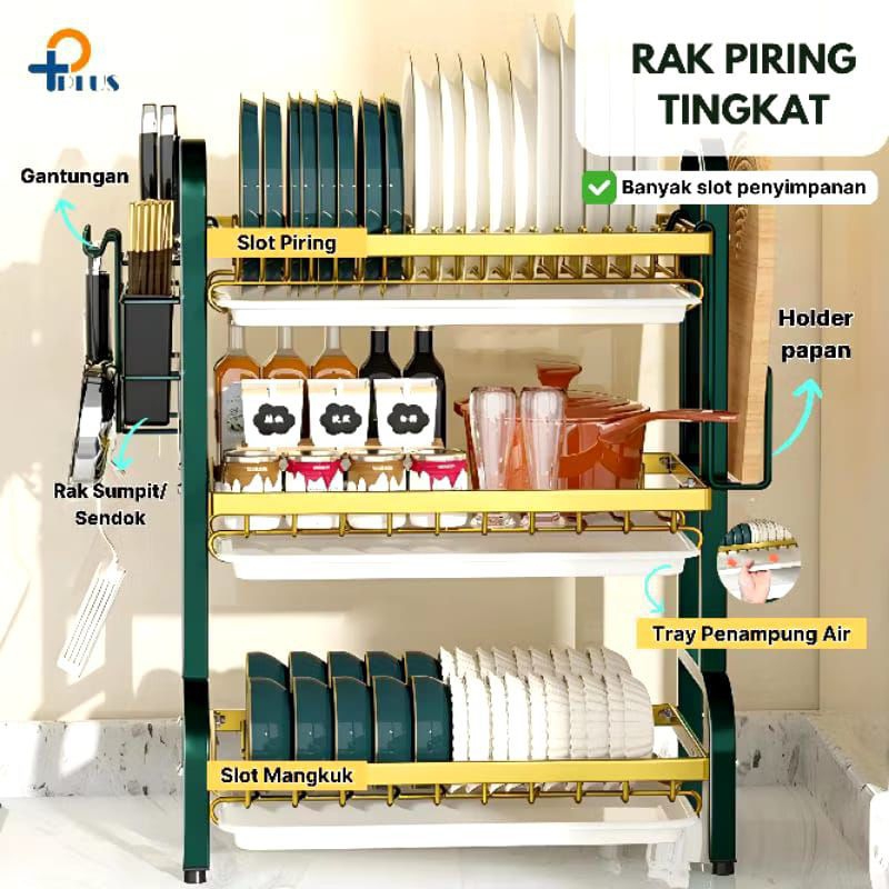 RAK PIRING STAINLESS GOLD SECOND MULUS