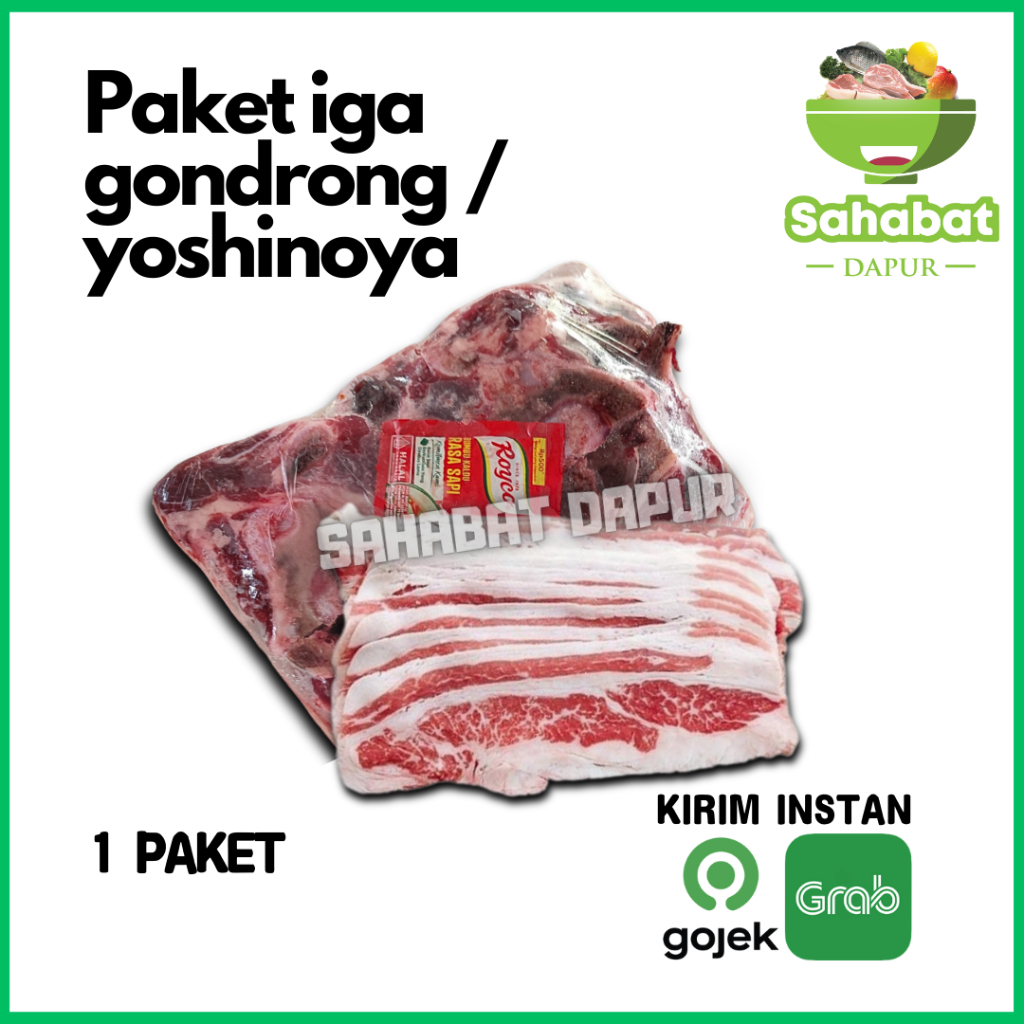 

Paket Iga Gondrong + Slice Yoshinoya