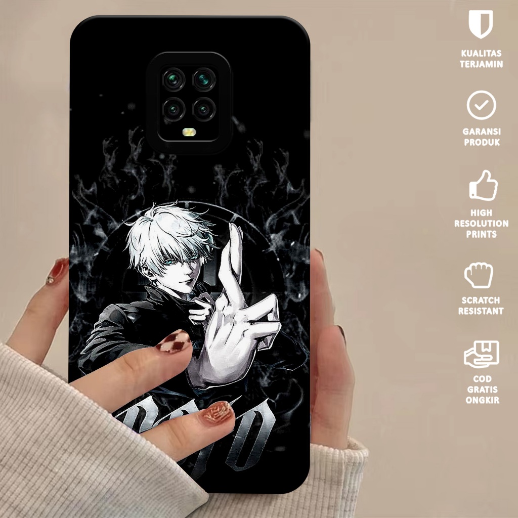 Case Xiaomi Redmi Note 9 PRO - Softcase Xiaomi Redmi Note 9 Pro Motif Gojo Satoru - Casing Hp Xiaomi