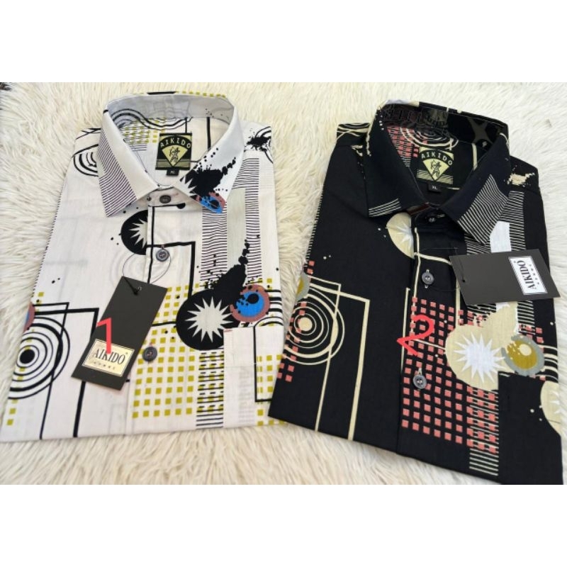 Aikido Kemeja pria lengan pendek