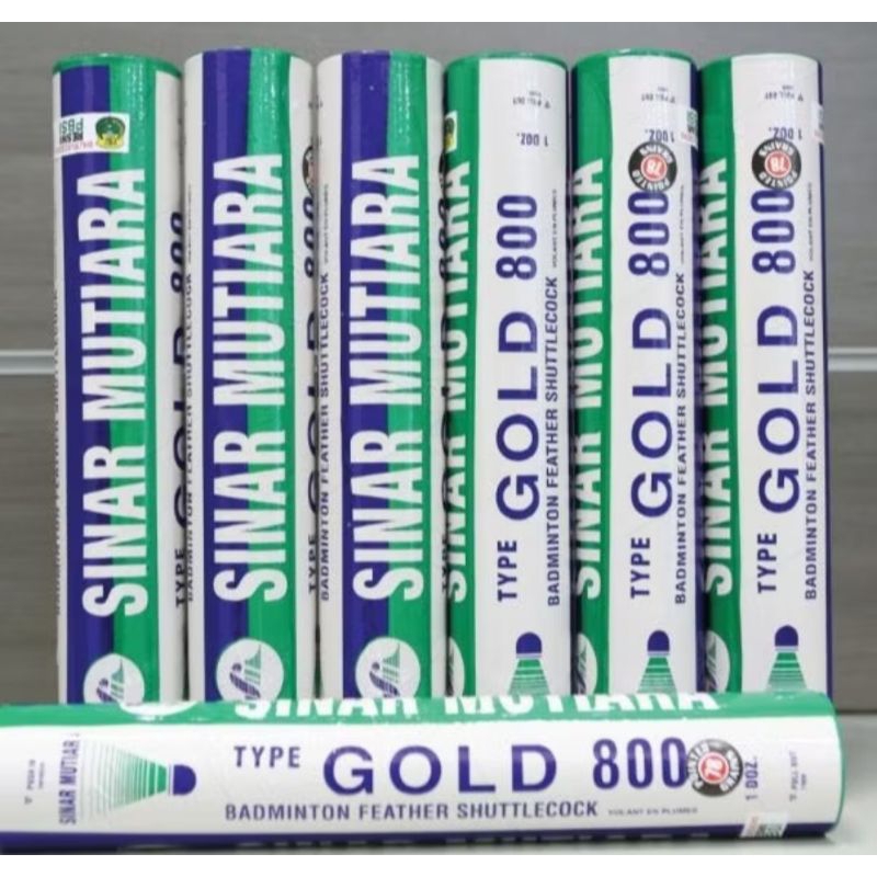 SHUTTLECOCK SINAR MUTIARA GOLD 800 ORIGINAL STANDAR PBSI