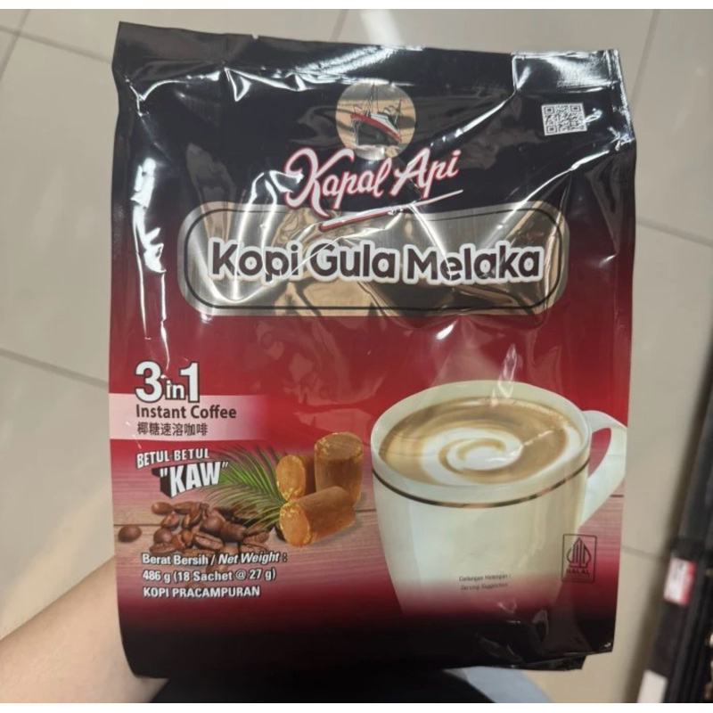 

KAPAL API KOPI GULA MELAKA 3in1 isi 18 486gr