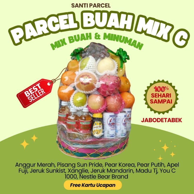 

parcel buah premium + Mix susu bear brand, madu TJ dan You c 1000 Tipe C