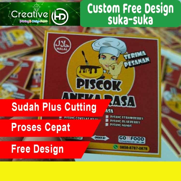 

sticker LABEL PRODUK cromo lyntec