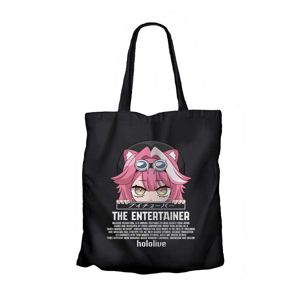 Tote bag infinite anime vtuberRAORA PHANTERA PEEKER ALT-HOLOLIVEmaterial canvas