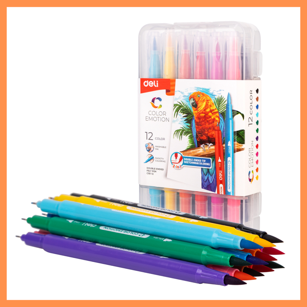 

DELI Spidol 12 warna 2 mata C151-12