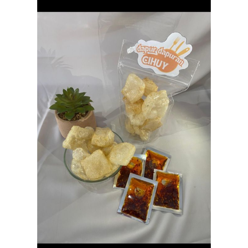 

kerupuk kulit chili oil