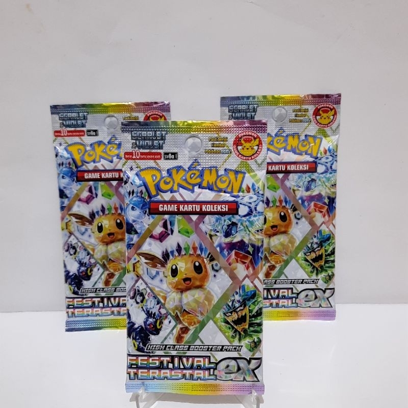 festival terastal booster pack | kartu pokemon original