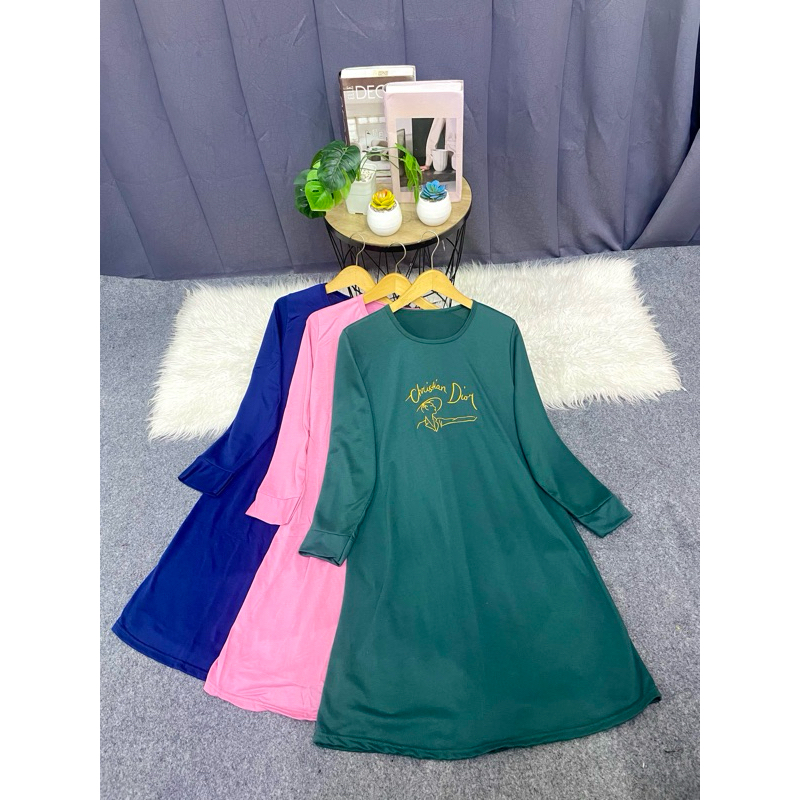 KAOS TUNIK WANITA LENGAN PANJANG