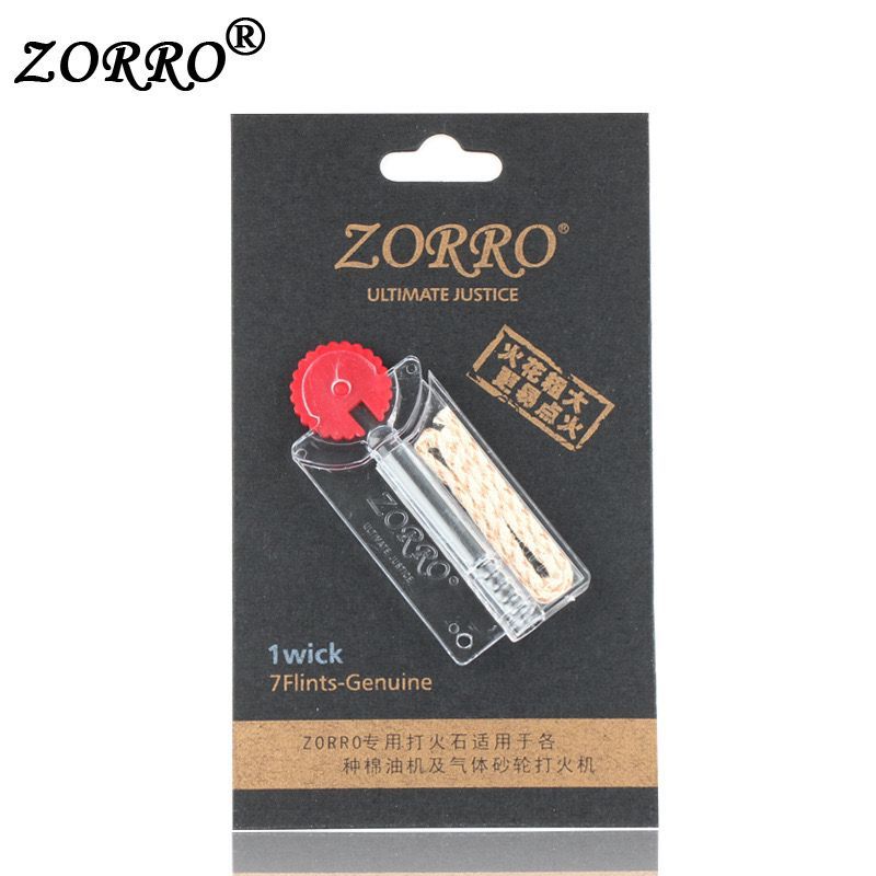 Batu Korek Api Zorro 7 Batu Flint Plus 1 Sumbu Wick Zorro Original Flints-Genuine