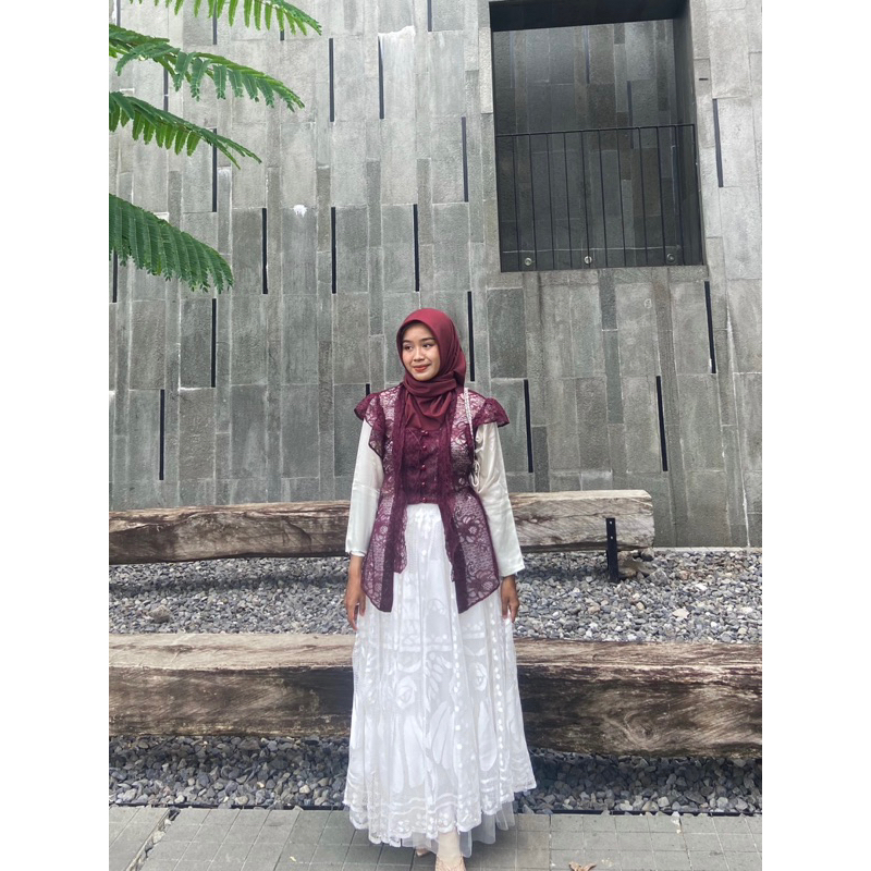 Outer Brukat | Outer Rompi Brukat | Brokat Outer Kondangan | Brokat Outer | Kebaya Modern | Kebaya W