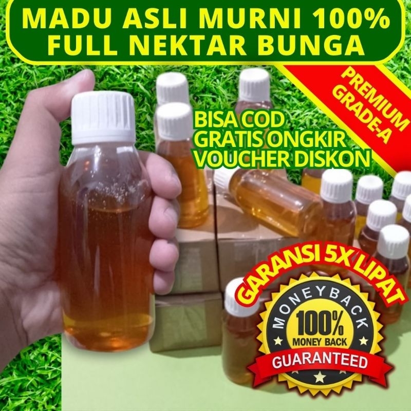 

[PROMO] Madu Asli Murni Premium Grade A 100% Full Nektar Bunga Durian Karet Kopi Kemasan 150gr