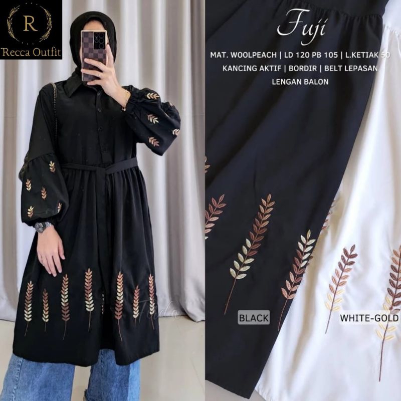 ATASAN WANITA JUMBO LD 130 & LD 120 FUJI KEMEJA WANITA JUMBO // ATASAN WANITA JUMBO BORDIR BUNGA CAN