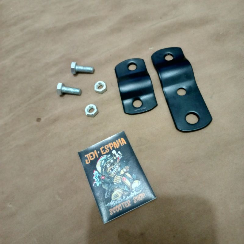 Becket Foglamp front rack / plat dudukan lampu rak depan motor