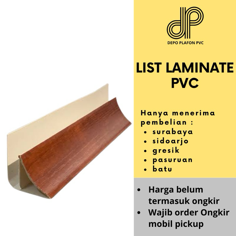 PLAFON PVC JATIM LIST LAMINATE PLAFON LIS PVC LAMINATE JAWA TIMUR