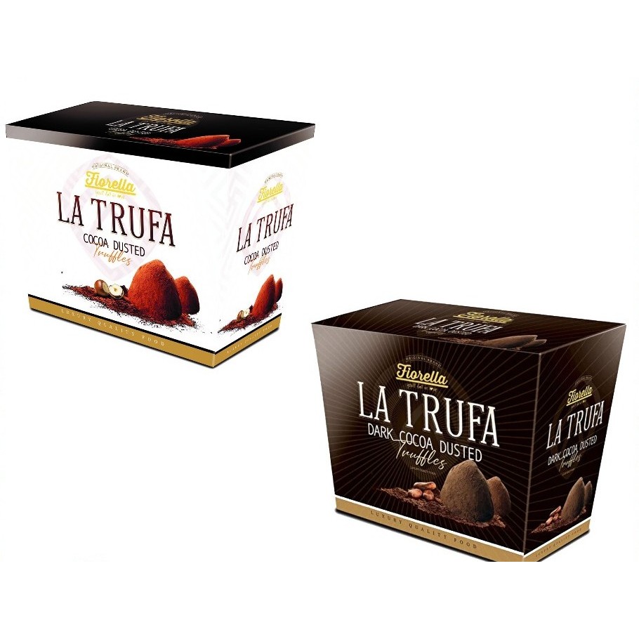 

FIORELLA LA TRUFA Dark Cocoa Dusted Chocolate 200g