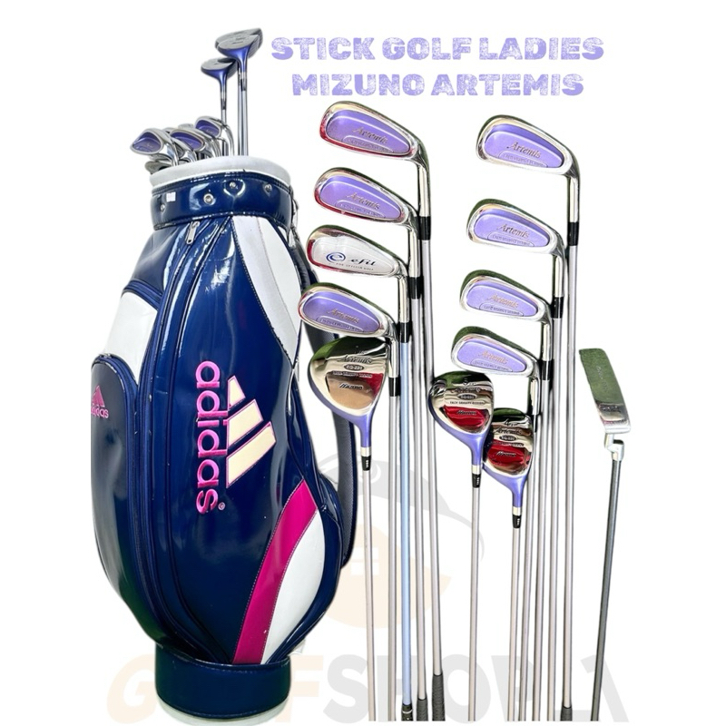 Stick Golf Ladies Mizuno Artemis Golf Shaft Graphite Flek Ladies Second Original Fullset Bag Golf