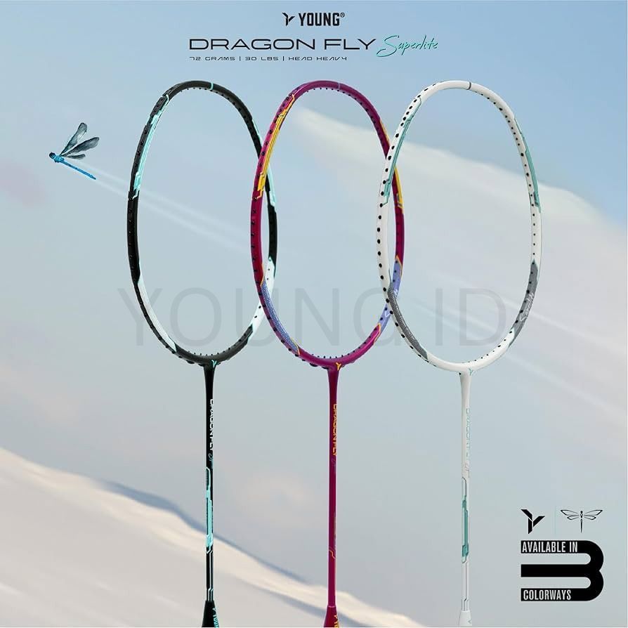 [ YOUNG ] Raket Badminton Dragonfly Superlite | Raket Bulutangkis Dragonfly Superlite | Young Dragon