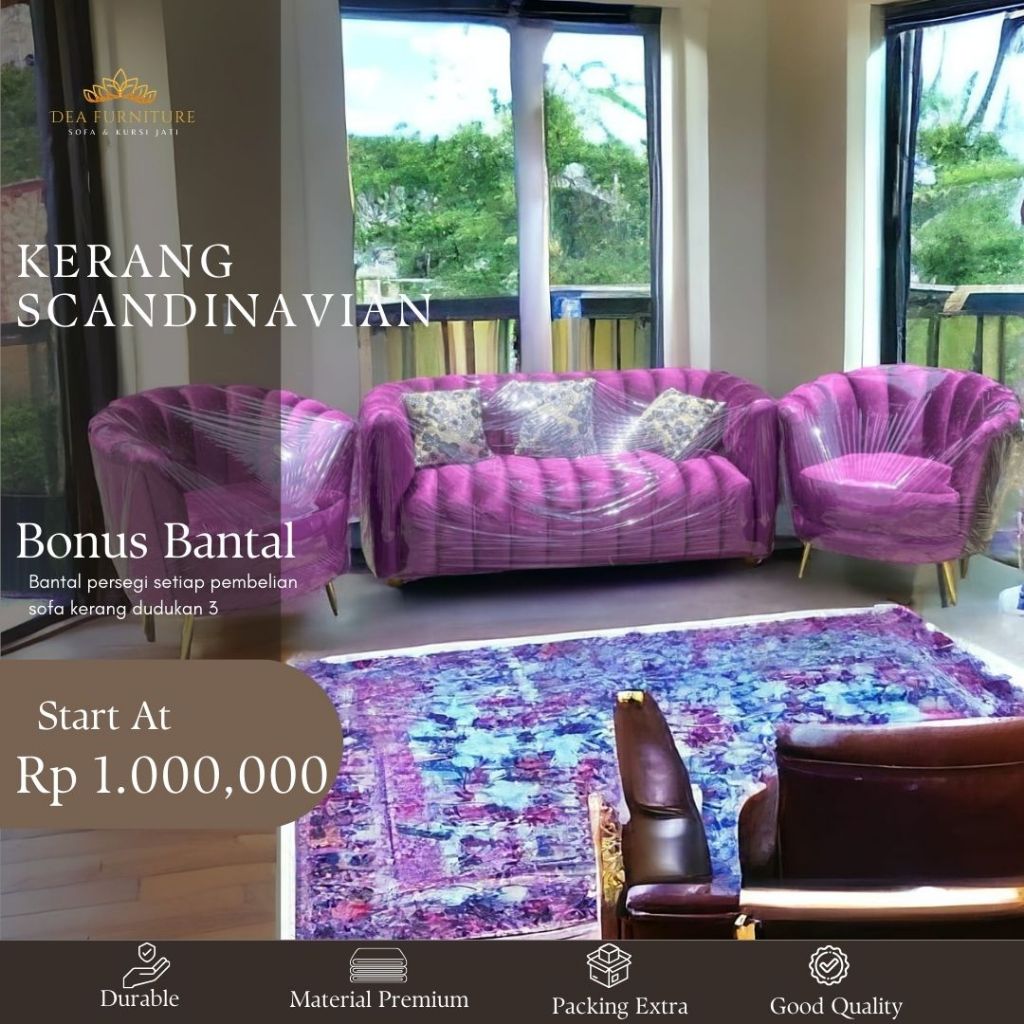 DEA FURNITURE Sofa Kerang Scandinavian