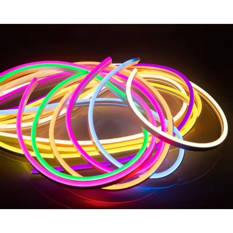 BIG PROMO Lampu LED neon flex selang flexible 12 VOLT meteran flexible LED strip out door dc 12 VOLT