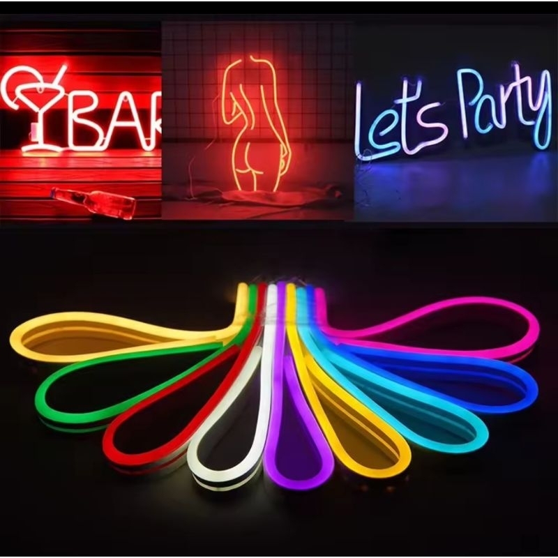 BEST SALE Lampu LED neon flex selang flexible 12 VOLT meteran flexible LED strip out door dc 12 VOLT