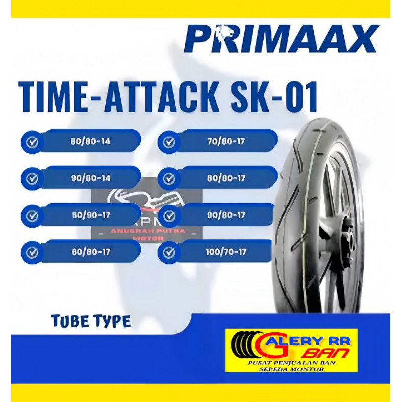 Ban Primaax Sk-01 50/90-17 60/80-17 70/80-17 80/80-17 90/80-17 80/80-14 90/80-17 ban primaax 90/80-1