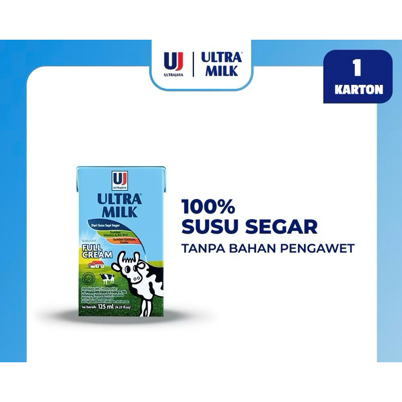 

Ultra Milk Full Cream 125 ml x 40 pcs