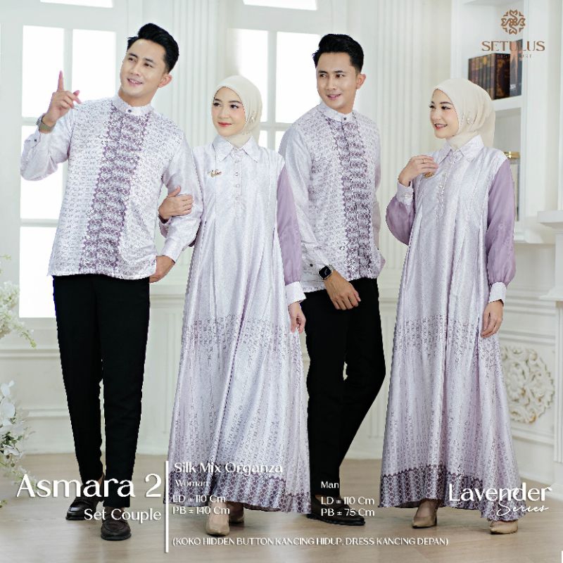 ASMARA2 SET COUPLE BY TULUS SIGNATURE BAJU COUPLE GAMIS COUPLE BAJU SARIMBIT LEBARAN