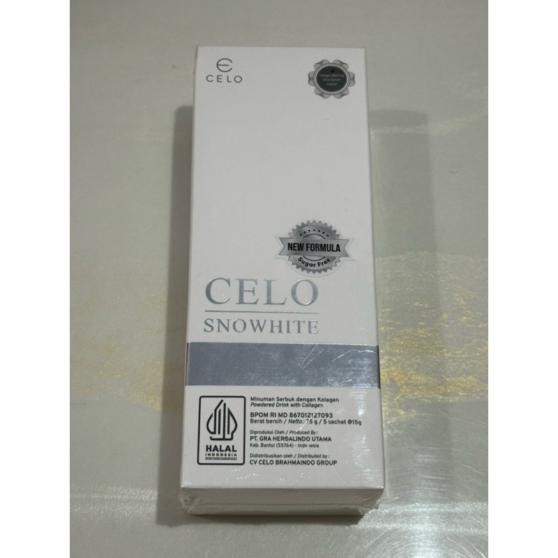 SNOWHITE CELO SW ISI 5 SACHET COLLAGEN NEW UPGRADED FORMULA NO SUGAR KOLAGEN DRINK SNOW WHITE