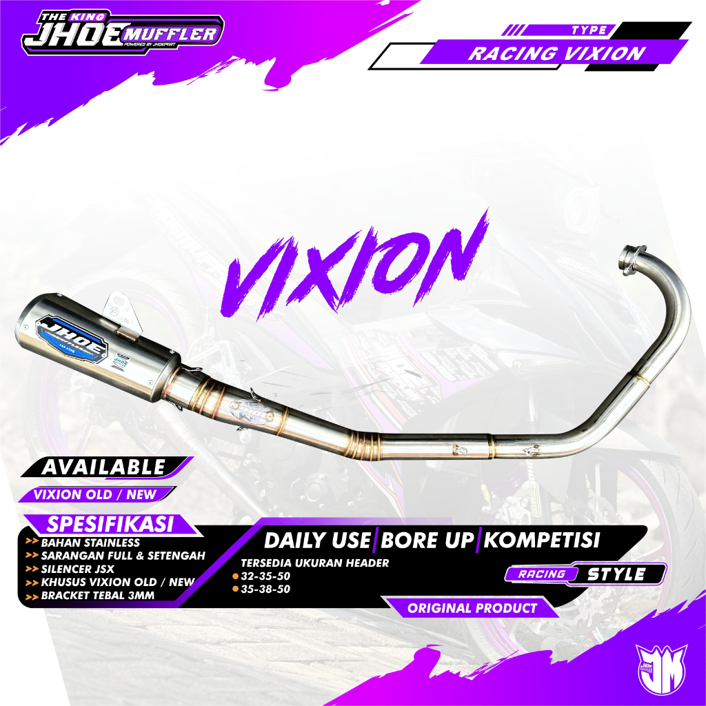 Knalpot Racing VIXION  Original Jhoemuffler
