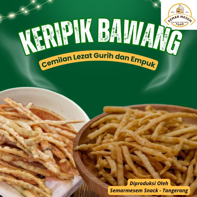 

500 gr / Keripik Bawang / Kue Bawang / Cemilan Gurih / Kue Lebaran