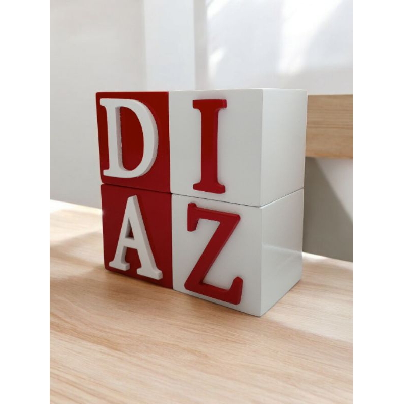 wooden block name Custom balok huruf balok nama kayu