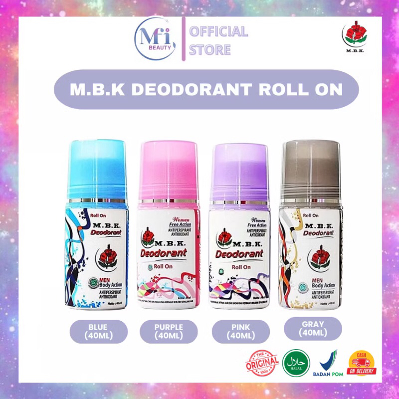 (BYE BYE BURKER) 40ML- BPOM MBK DEODORANT ROLL ON