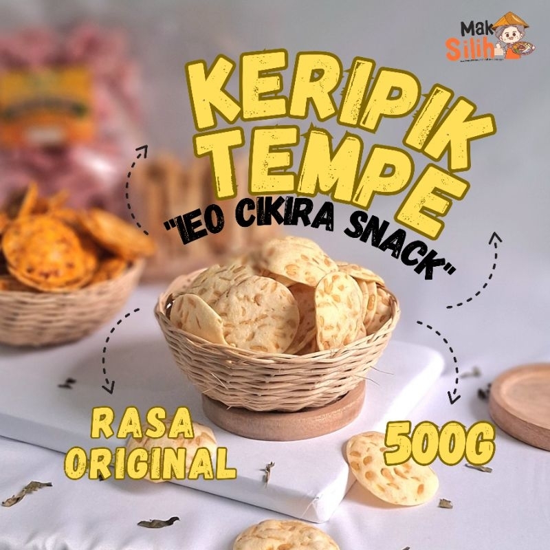 

[IEO Cikira Snack] Keripik Tempe Rasa Original 150g/250g