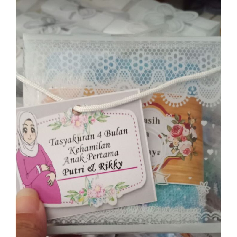 Souvenir Handuk Saputangan, Souvenir Handuk, souvenir Pengajian,Souvenir 4 bulanan kehamilan, Souven