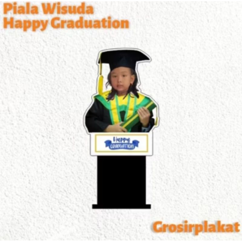 Piala Wisuda Foto Anak Bahan Akrilik - Foto bisa custom