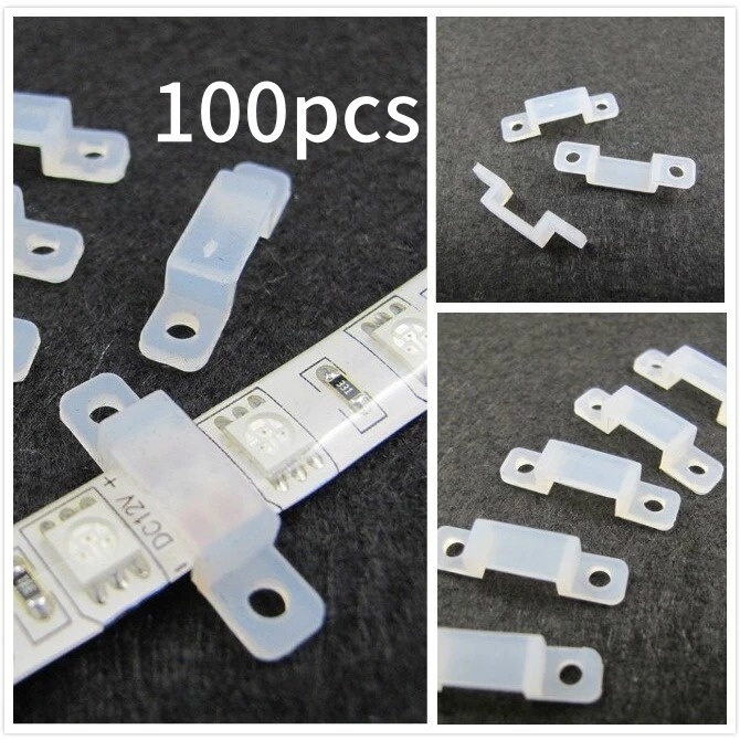 Klem Lampu Led Strip Bening 14*7MM/Klem Kabel LED Strip Transparan/Klem Lampu Led