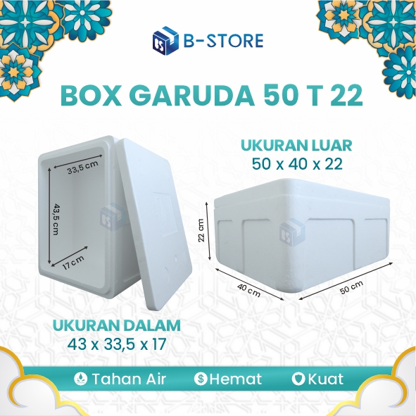 Styrofoam Box / Box Gabus / Box Styrofoam Garuda 50x40x22