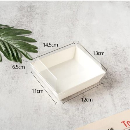 

PAPER BOX PREMIUM KOTAK MIKA BURGER PERSEGI 12X11,8X6,5 CM PAPER BOX IVORY KRAFT TAHAN PANAS BAHAN TEBAL HALUS ECERAN 1 PCS BISA COD