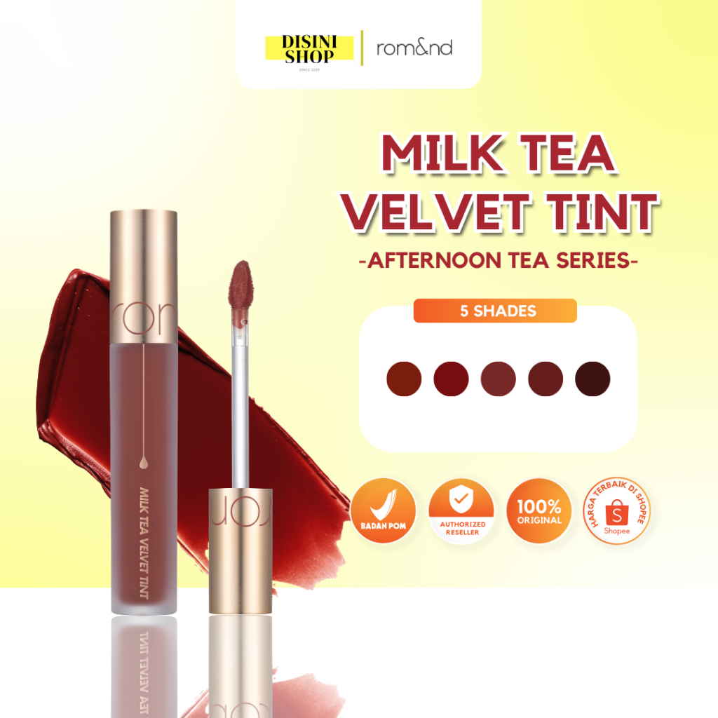 ROMAND Milk Tea Velvet Tint Afternoon Tea Series - Disini Shop
