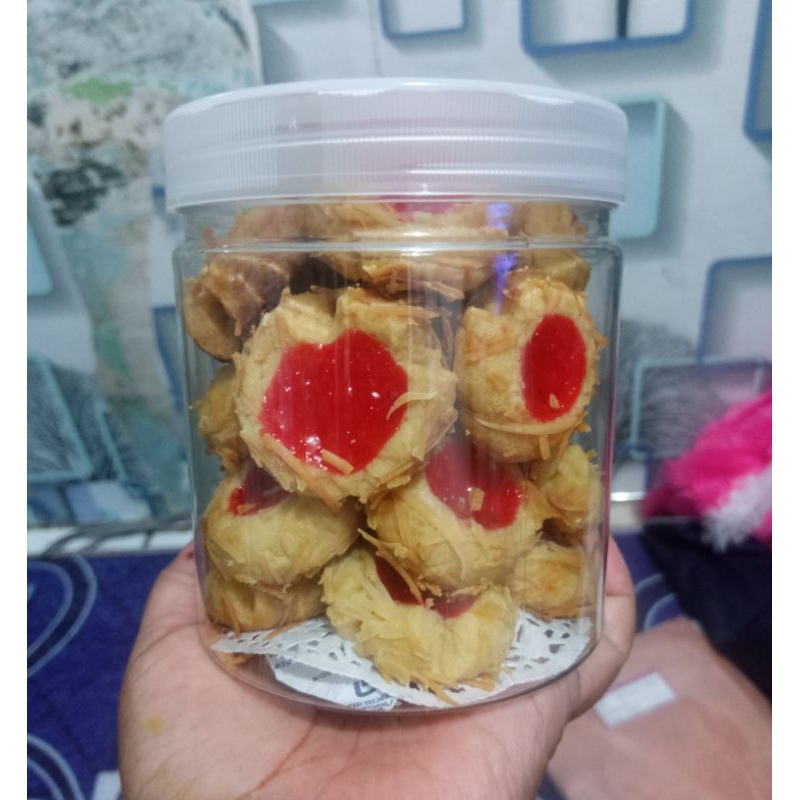 

KUE KERING Lebaran Kue Semprit jadul choco chips Ukuran Toples 600ml