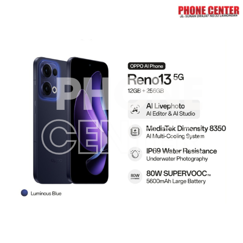 OPPO RENO 13 5G RAM 12GB ROM 256GB GARANSI RESMI