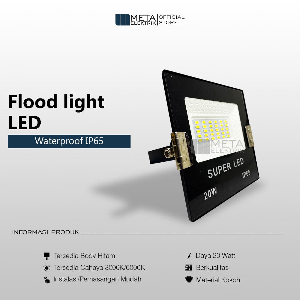 Lampu sorot 20 watt flood light LED 20 watt Lampu tembak 20w