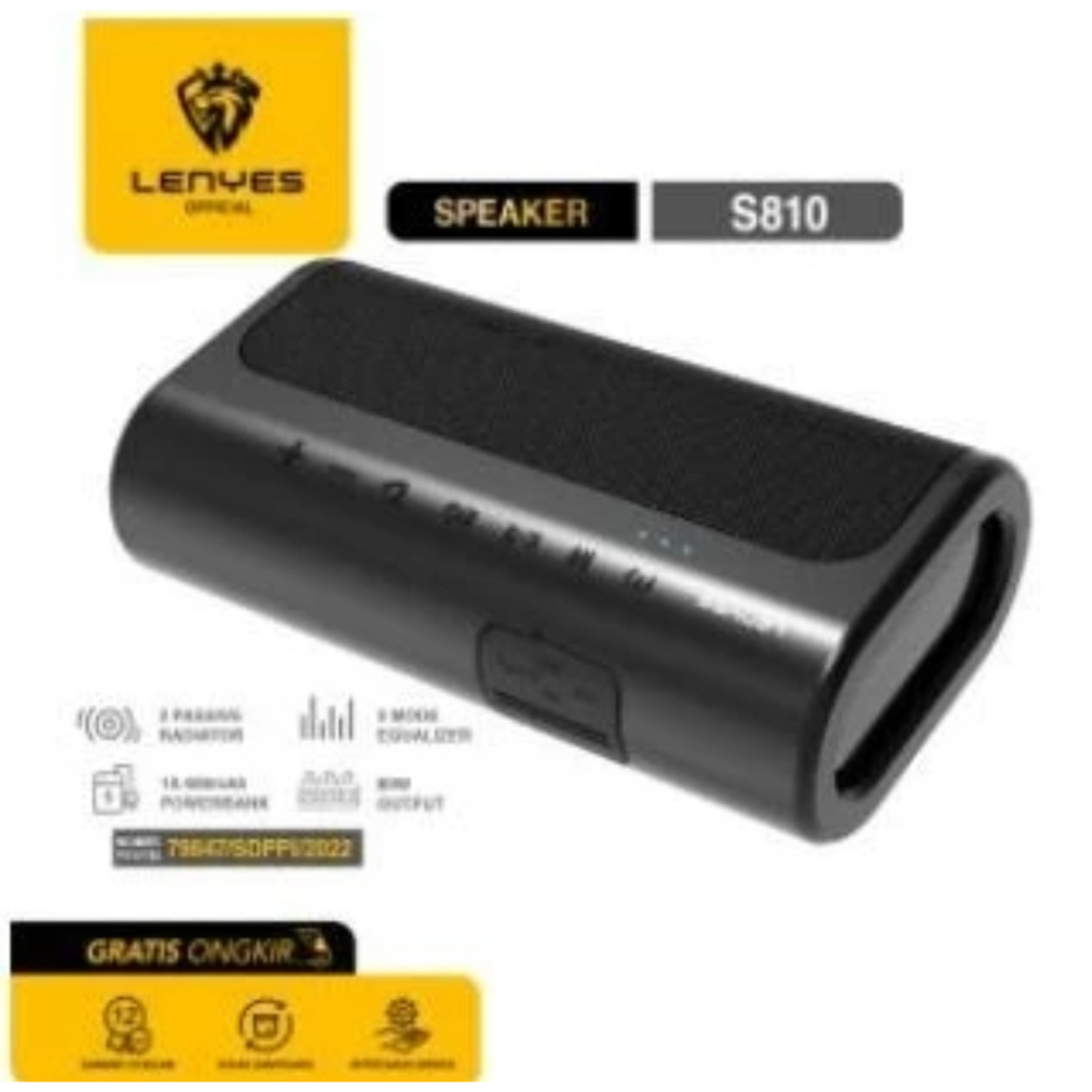 Speaker Karaoke Bluetooth LENYES S810 + 2Microphone